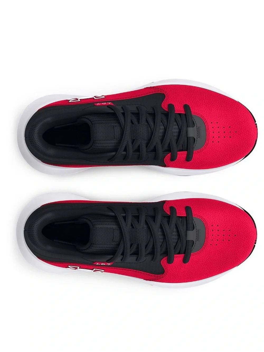 New Under Armour youth Red & Black Athletic Shoes